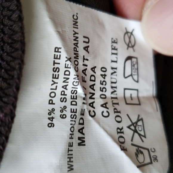 Sympli Stretch Jersey Knit Long Length Tunic Top, 3/4 Sleeve, Dark Brown, Size 4 - Picture 9 of 9